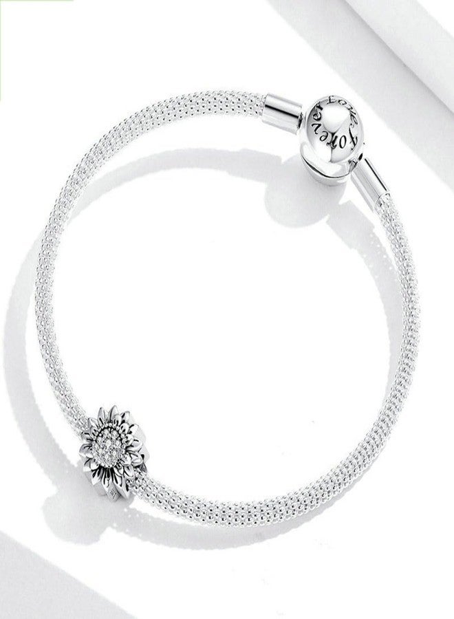 LAMOONY Sunflower Charm 925 Sterling Silver Sun Charm Flower Charm Love Gift Charm for Pandora Charm Bracelet (Sunflower A) - Image 5